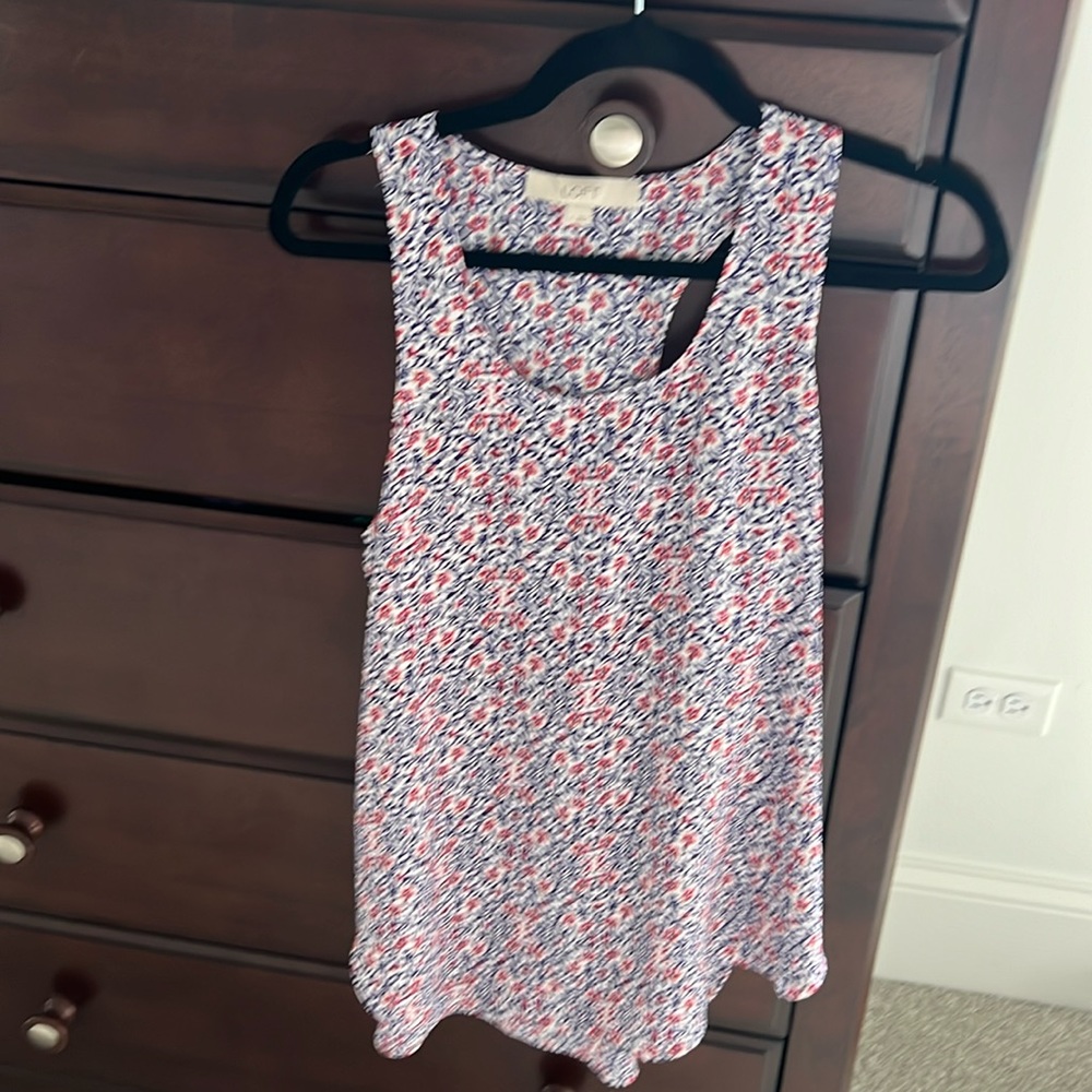 Floral racer back blouse